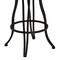 Armen Living Celeste 30" Bar Height Metal Swivel Barstool in Bandero Espresso Fabric and Auburn Bay Finish LCCEBAES30 - alternate 5